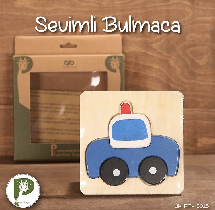 ahşap yuncak puzzle Sevimli Polis Bulmaca - Görsel 1