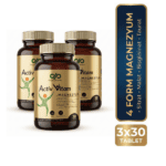 Activ Vitam 4 form magnezyum kompleks 3'lü ekonomik kür paketi 3x30 tablet